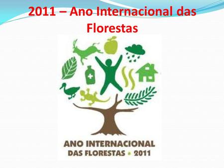 2011 – Ano Internacional das Florestas. Se 2010 foi o ano da Biodiversidade, 2011 entra para a história como Ano Internacional das Florestas, segundo.