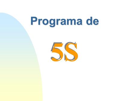 Programa de 5S.