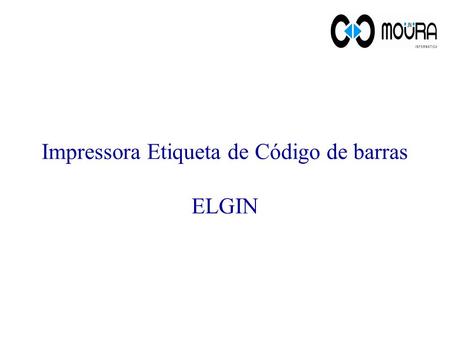 Impressora Etiqueta de Código de barras ELGIN