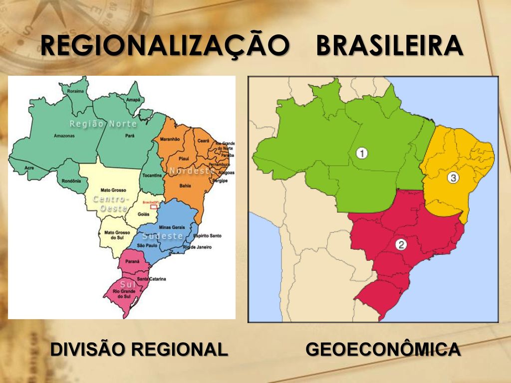 As divisões regionais oficiais - ppt carregar