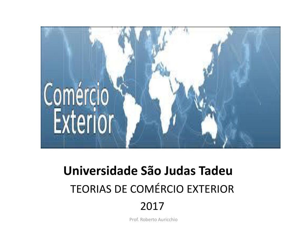 Comércio Exterior - Universidade São Judas Tadeu