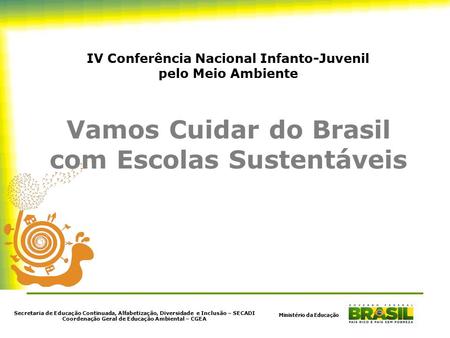 Vamos Cuidar do Brasil com Escolas Sustentáveis