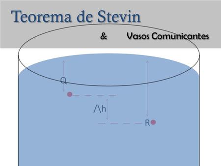 Teorema de Stevin & Vasos Comunicantes