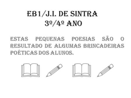     EB1/J.I. de SINTRA 3º/4º Ano