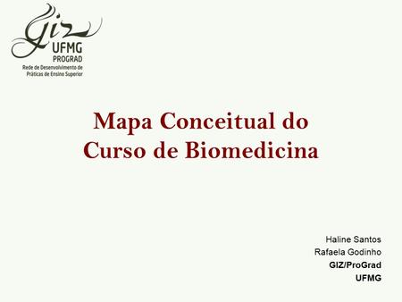 Mapa Conceitual do Curso de Biomedicina
