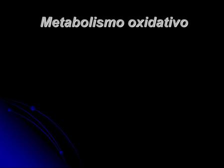 Metabolismo oxidativo