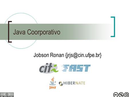 Java Coorporativo Jobson Ronan
