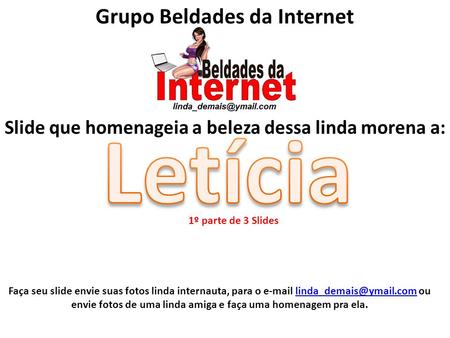 Letícia Grupo Beldades da Internet