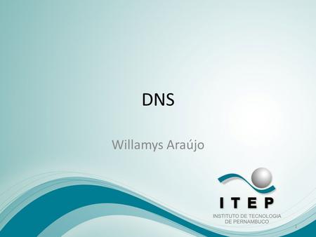 DNS Willamys Araújo 1. Introdução A internet possui uma infinidade de sites e, para acessá-los, você digita um endereço no campo correspondente do seu.
