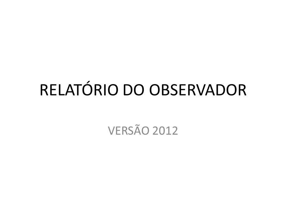 Relatório de Jogo – Programas – Observador