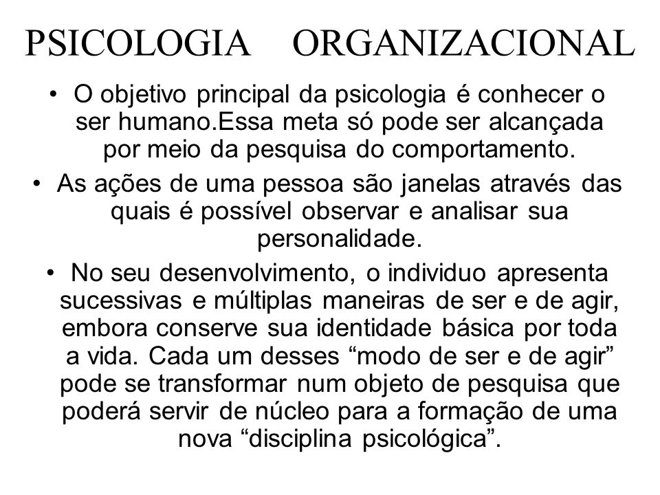 Slide de Psicologia