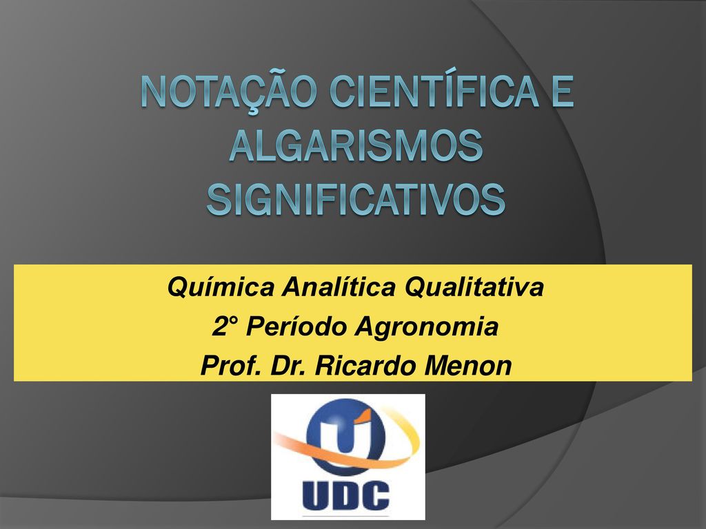 Notação Científica A notação científica é um procedimento - ppt