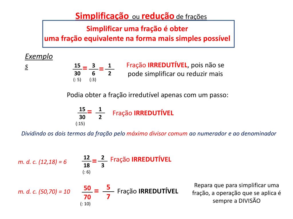 Simplificando frações durante o processo multiplicativo
