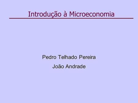 Introdução à Microeconomia