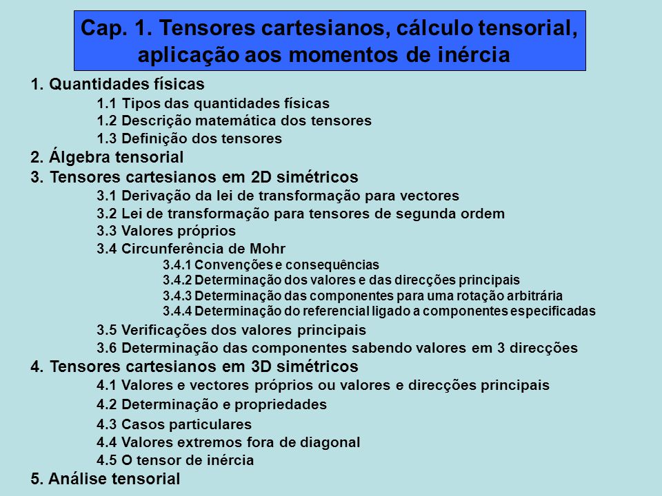 Álgebra y cálculo tensorial