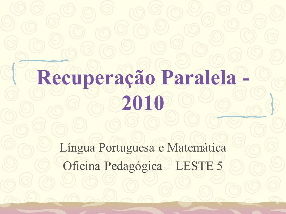 Oficinas para RecuperAÇÃO de Aprendizagens Matemáticas - Portal da Educação