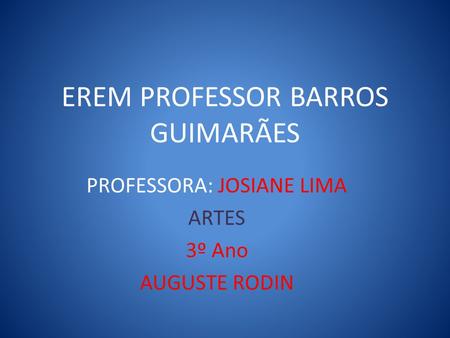 EREM PROFESSOR BARROS GUIMARÃES