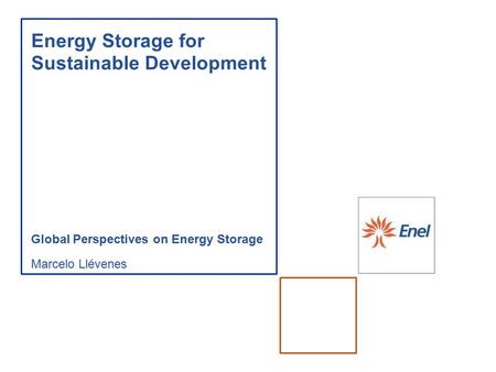 Energy Storage for Sustainable Development