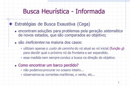 Busca Heurística - Informada