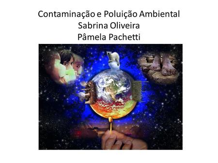 Contaminação e Poluição Ambiental Sabrina Oliveira Pâmela Pachetti