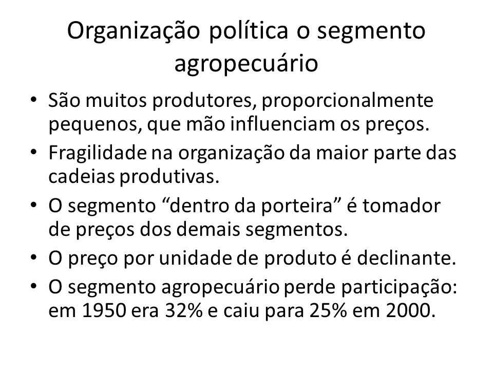 Segmentos “após a porteira” - ppt carregar