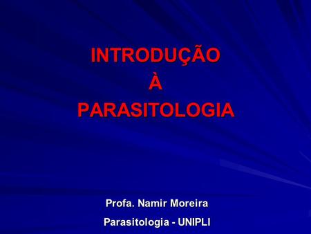 Parasitologia - UNIPLI