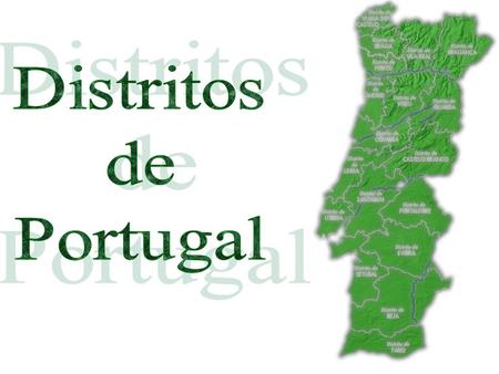 Distritos de Portugal.