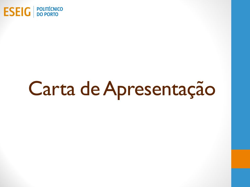 Carta de Apresentação. - ppt carregar