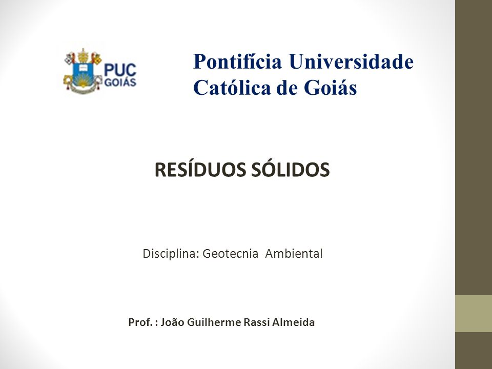 Pontifícia Universidade Católica de Goiás - ppt carregar