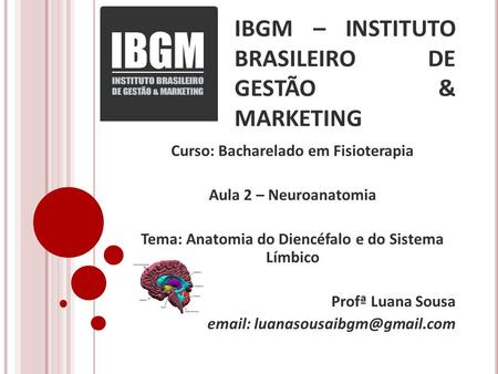 IBGM – INSTITUTO BRASILEIRO DE GESTÃO & MARKETING