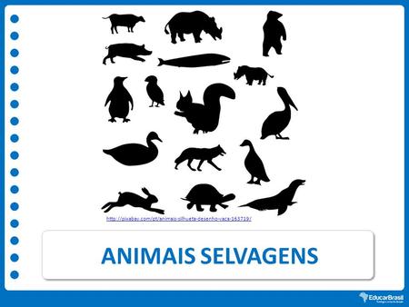 Http://pixabay.com/pt/animais-silhueta-desenho-vaca-163719/ ANIMAIS SELVAGENS.