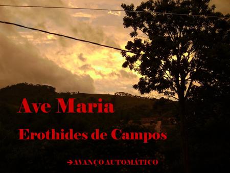 Ave Maria Erothides de Campos  AVANÇO AUTOMÁTICO.
