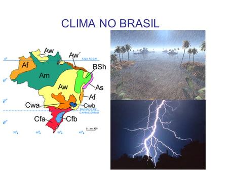 CLIMA NO BRASIL.