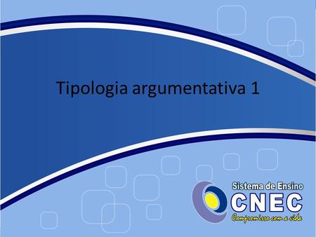 Tipologia argumentativa 1