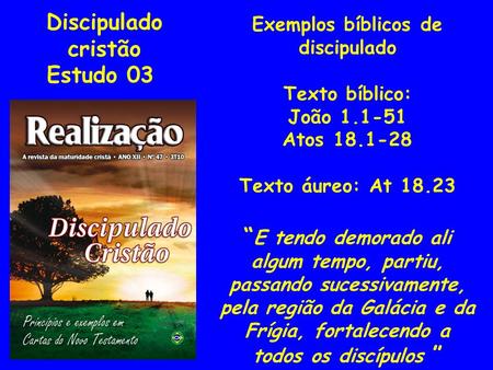 Exemplos bíblicos de discipulado