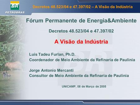 Fórum Permanente de Energia&Ambiente