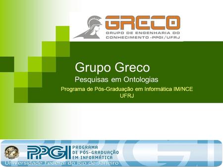Grupo Greco Pesquisas em Ontologias