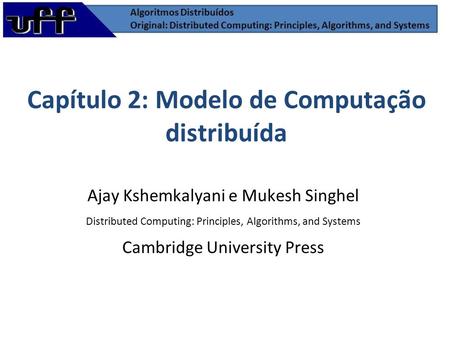 Capítulo 2: Modelo de Computação distribuída