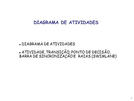 DIAGRAMA DE ATIVIDADES
