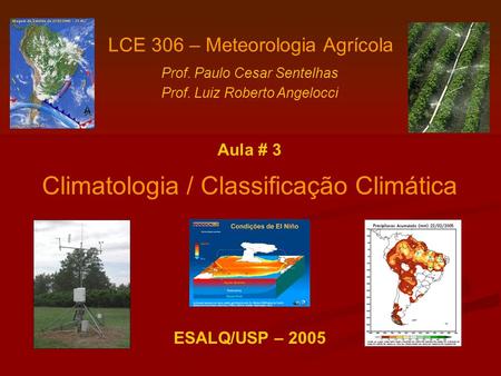 Climatologia / Classificação Climática