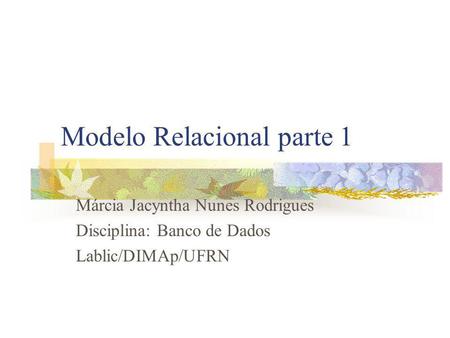 Modelo Relacional parte 1