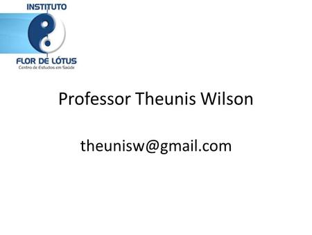 Professor Theunis Wilson