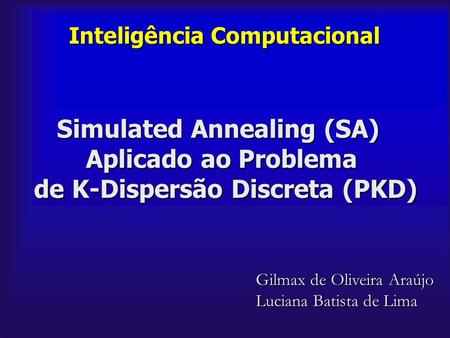 Simulated Annealing (SA) Aplicado ao Problema