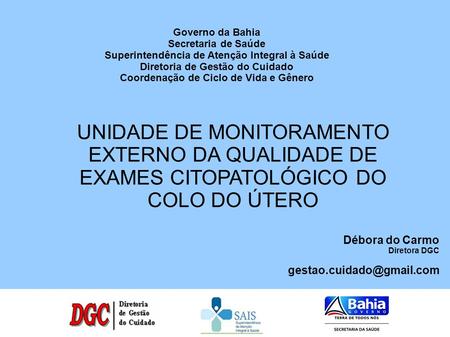 Governo da Bahia Secretaria de Saúde