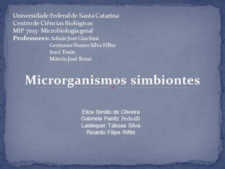 Microrganismos simbiontes