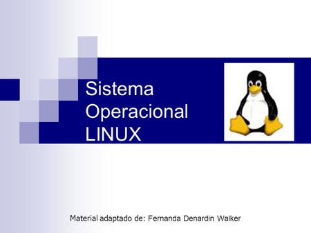 Sistema Operacional LINUX