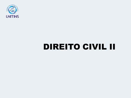 DIREITO CIVIL II.