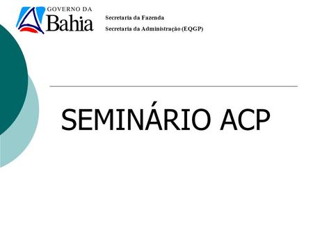 SEMINÁRIO ACP.