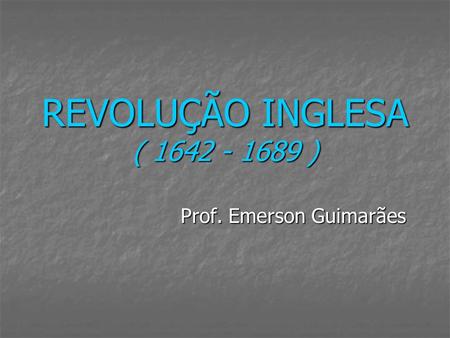 Prof. Emerson Guimarães