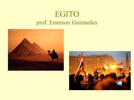 EGITO prof. Emerson Guimarães